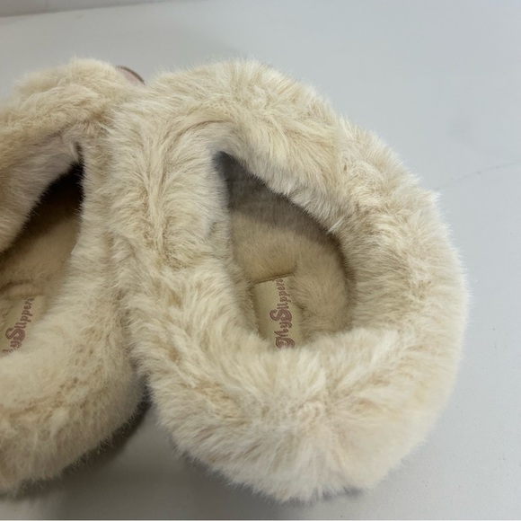 My Slippers Womens Faux Fur Suede Slip-On Slippers Pink Size 9 - Picture 5 of 10